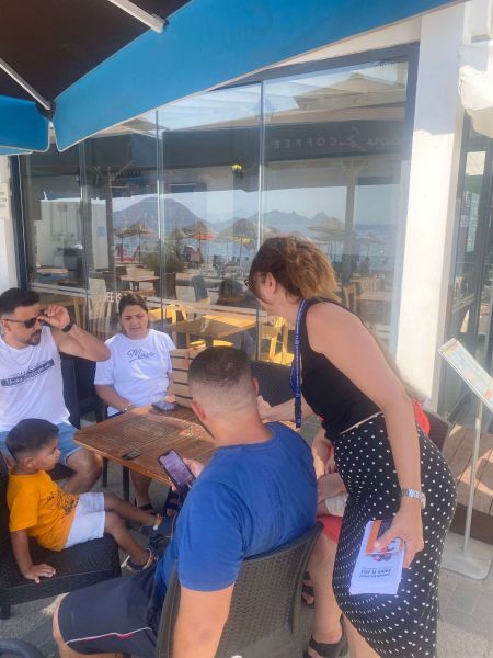 Tanıtım çalışmalarımız Belediye A.Ş. Turgutreis Amiral Cafe'de devam etti