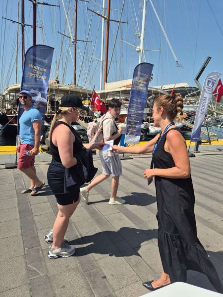 Tanıtım çalışmalarımız Bodrum Limanı ve Denizciler Derneği önünde devam etti