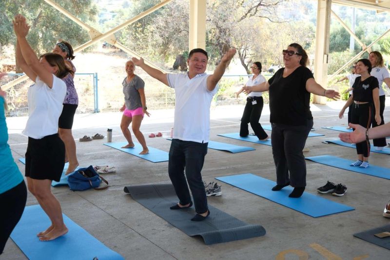 Kadınlar Çiftlik'te açık hava spor etkinliğinde bir araya geldi
