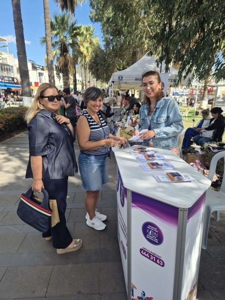 Bodrum Girişimci ve Üreten Kadınlar Sonbahar Şenliğinde farkındalık standı açıldı