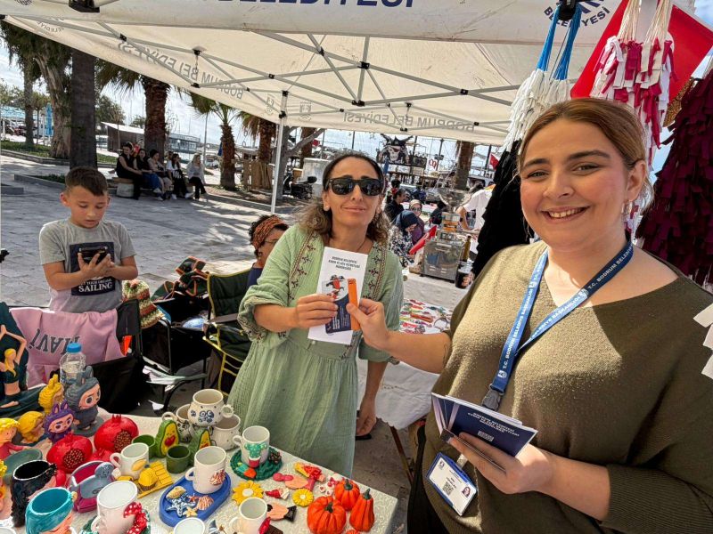 Cumhuriyet ve Kadın Emeği Şenliğinde stant çalışması yapıldı