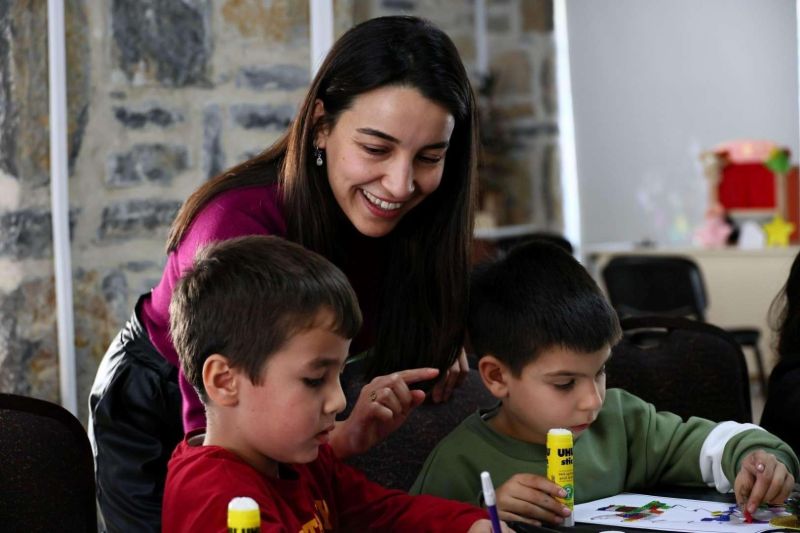 Çocuklara yönelik 'Yılbaşı Atölyesi' düzenlendi