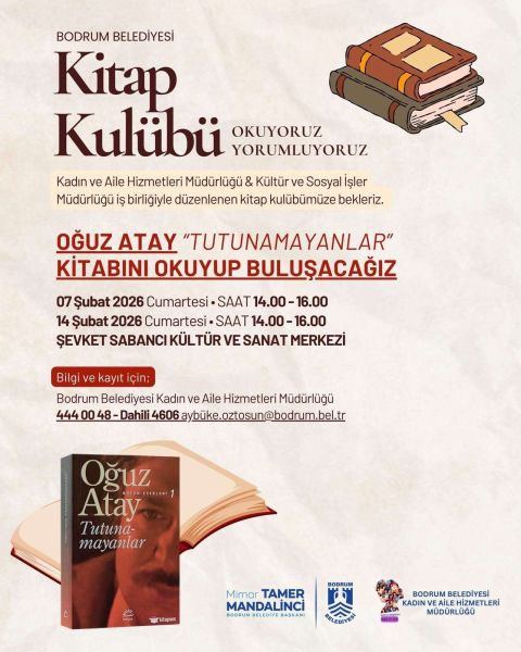 Bodrum Belediyesi Kitap Kulübü’nde Şubat Buluşması