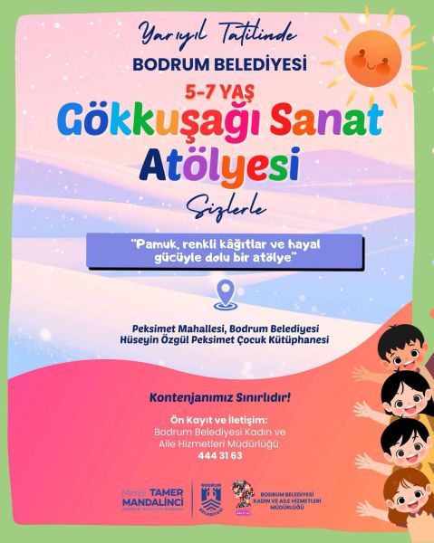 ETKİNLİK DUYURUSU: Peksimet'te çocuklara yönelik 'Gökkuşağı Sanat Atölyesi'