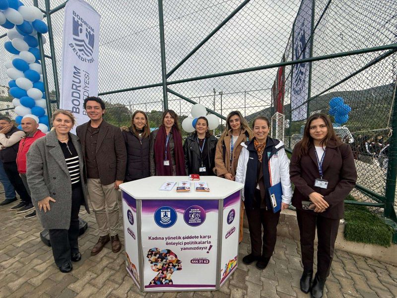 Belediyemiz Çiftlik Halı Saha Tesisleri açılışında stant çalışması