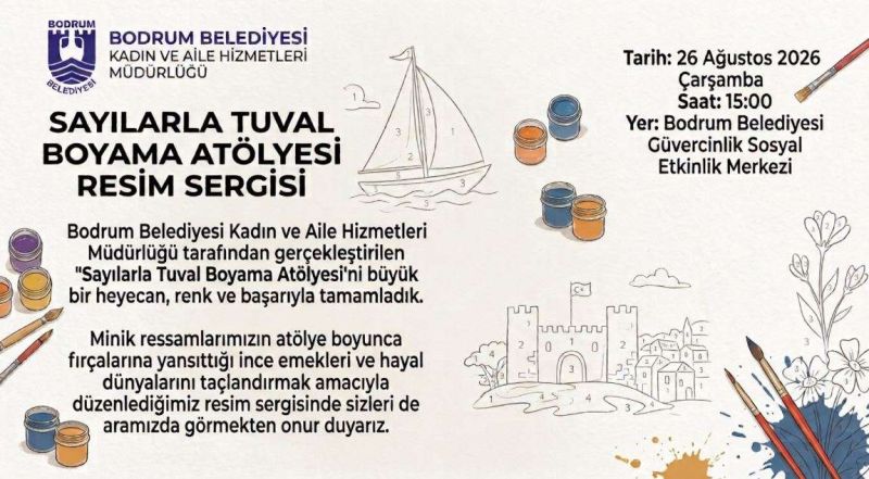 DUYURU: GÜVERCİNLİK SAYILARLA TUVAL BOYAMA SERGİSİ