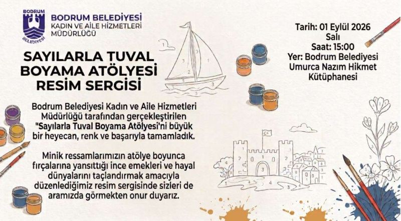 DUYURU: UMURCA SAYILARLA TUVAL BOYAMA SERGİSİ