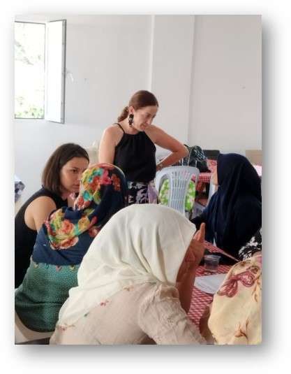 ''Ekonomik Güçlenme ve Kadın Kooperatifi'' Temalı Mahalle Çalışması Yapıldı