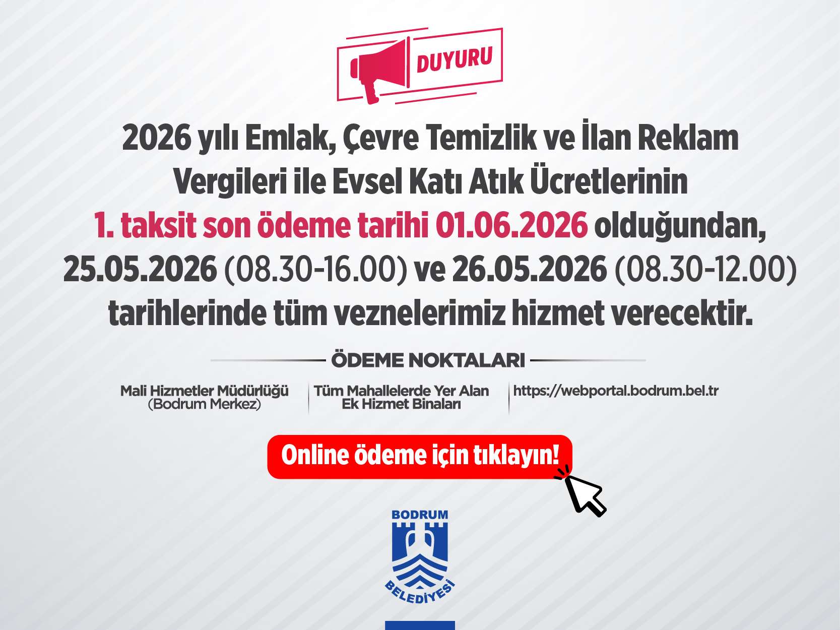 Bodrum Belediyesi Popup