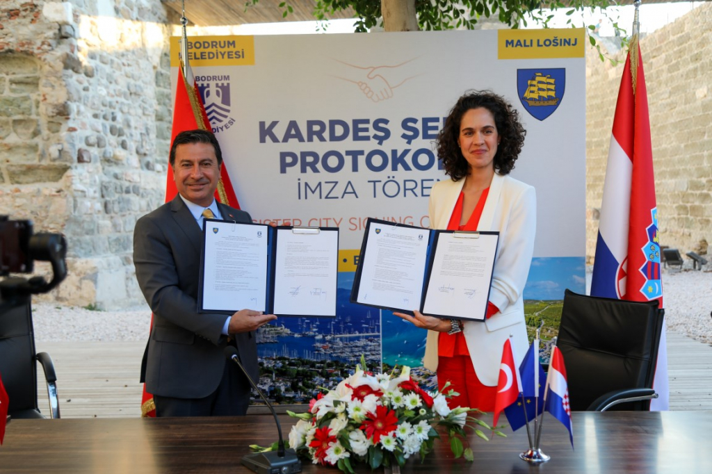 BODRUM BECOMES SISTER CITY WITH MALI LOŠINJ OF CROATIA, A MEMBER OF THE EU