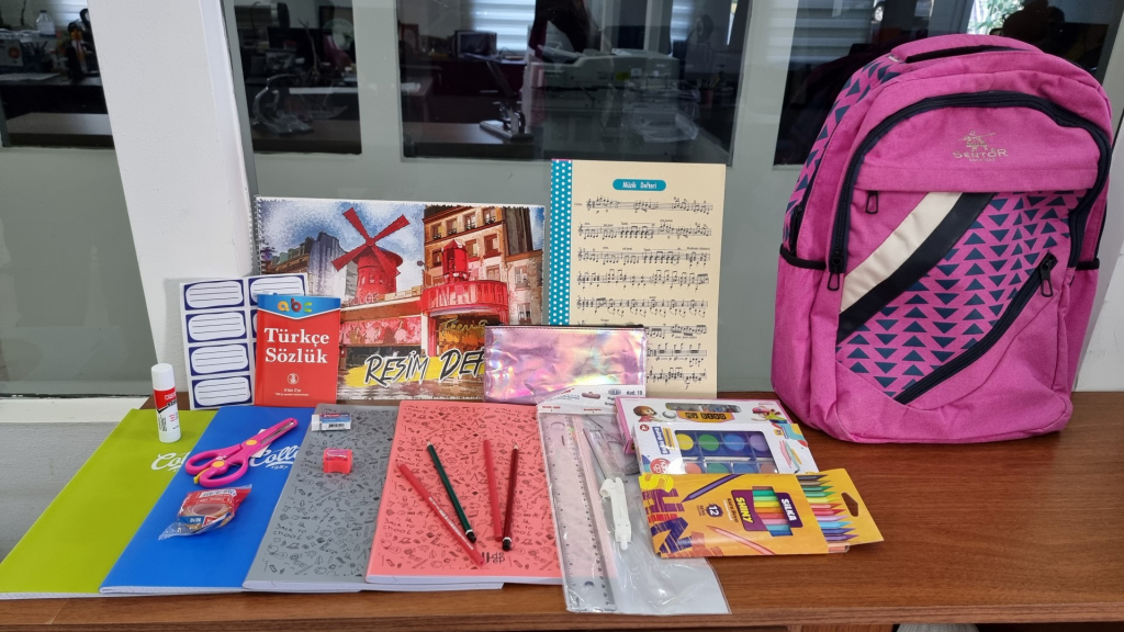 THE STUDENTS ARE BEING PROVIDED STATIONARY SUPPORT