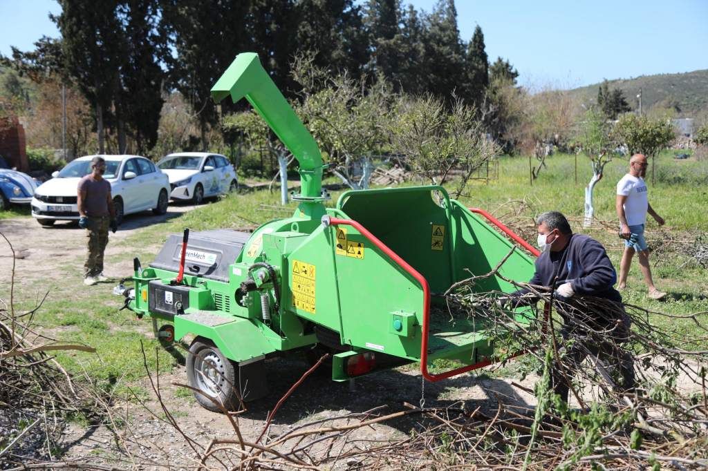 BODRUM MUNICIPALITY IS RETURNING WASTE TO NATURE WITH OUR BRANCH SHREDDING/GRINDING MACHINE