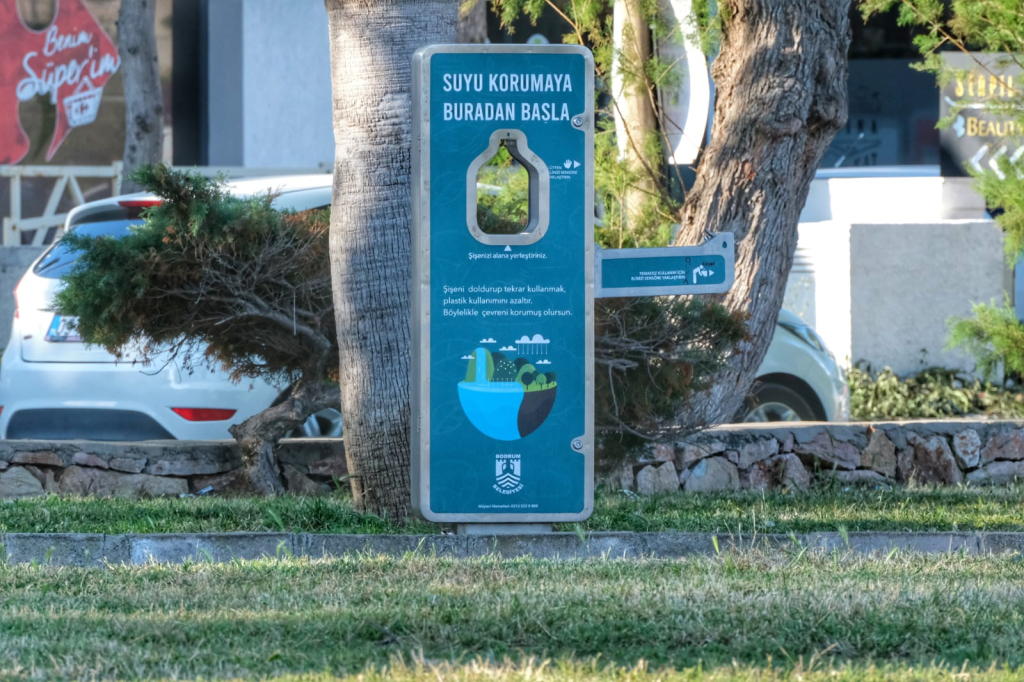 BODRUM MUNICIPALITY IS INSTALLING NEXT-GENERATION WATER FOUNTAINS IN BODRUM PARKS