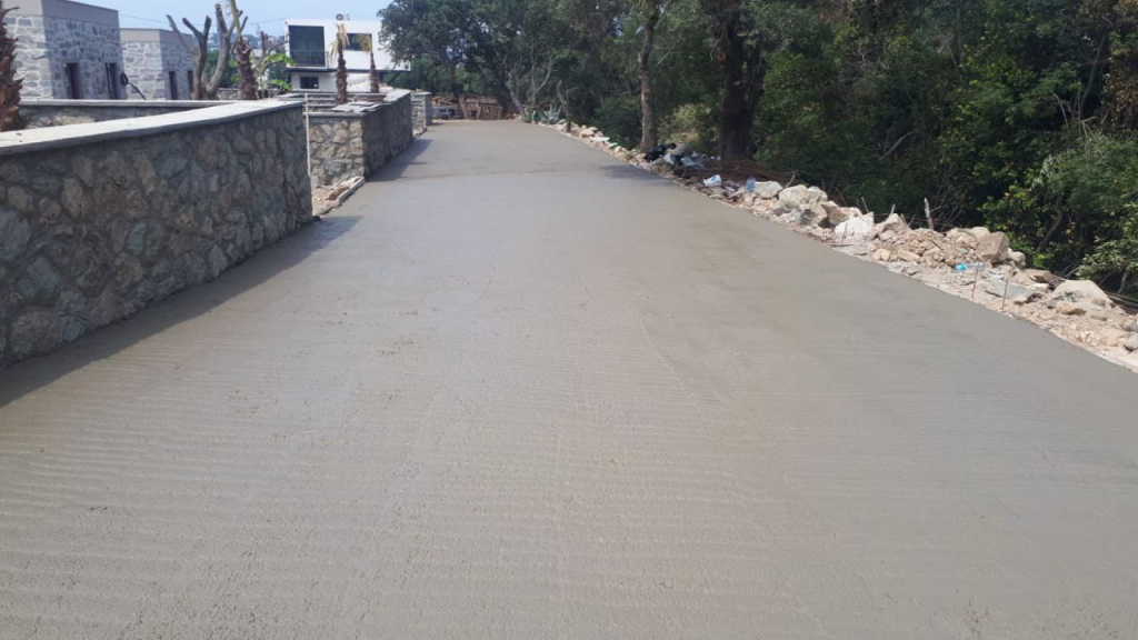 GÜMÜŞLÜK NEIGHBORHOOD, 5078 STREET, ROAD CONCRETE WORKS COMPLETED