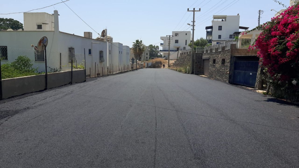 AKYARLAR NEIGHBORHOOD, ŞÜKRÜ ÇÜRÜK STREET, ASPHALT PAVING WORKS COMPLETED