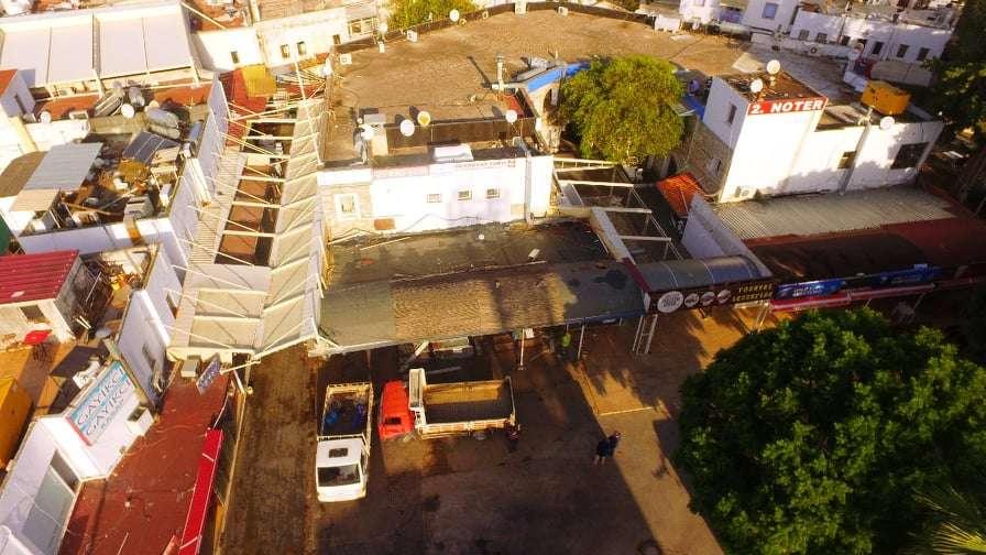 EXTERNAL FACADE MATERIAL REMOVAL IN THE FOOD BAZAAR (GIDA ÇARŞISI) PROJECT