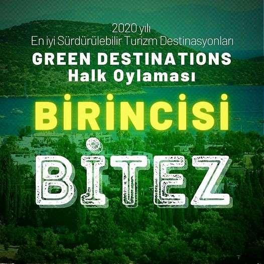 FIRST PRIZE ON GREEN DESTINATIONS RECEIVED IN PEOPLE'S VOTE