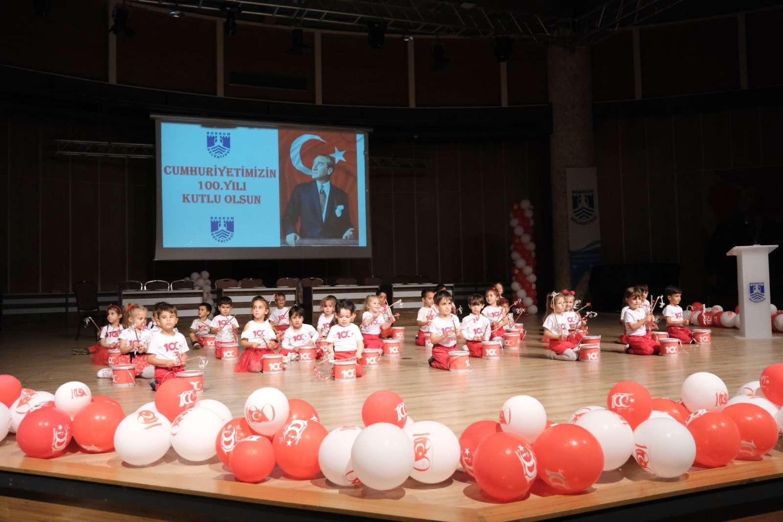 BODRUM MUNICIPALITY KINDERGARTENS ORGANIZED A SPECIAL PROGRAM FOR THE 100TH ANNIVERSARY OF THE REPUBLIC