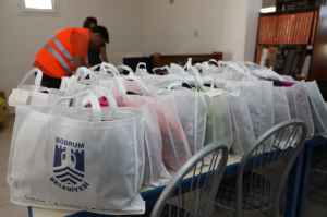 THE STUDENTS ARE BEING PROVIDED STATIONARY SUPPORT