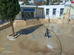 DISINFECTION WORK IN SCHOOLS STARTED