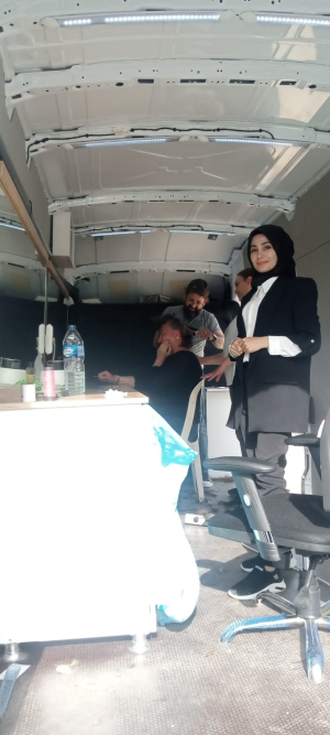 WE BROUGHT MOBILE HAIRDRESSING SERVICE TO MALATYA, LOCATED IN THE DISASTER REGION