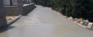 GÜMÜŞLÜK NEIGHBORHOOD, 5078 STREET, ROAD CONCRETE WORKS COMPLETED