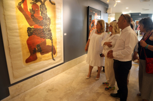 THE RETROSPECTIVE EXHIBITION OF SELMA GÜRBÜZ MEETS ART LOVERS