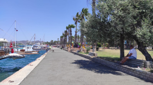 THE SURFACE OF THE YALIKAVAK PIER PROMENADE RENEWED