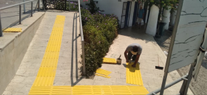 PASHA TARLASI BEACH, IMPROVEMENTS MADE FOR THE VISUALLY IMPAIRED PATH