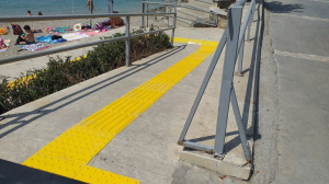 PASHA TARLASI BEACH, IMPROVEMENTS MADE FOR THE VISUALLY IMPAIRED PATH