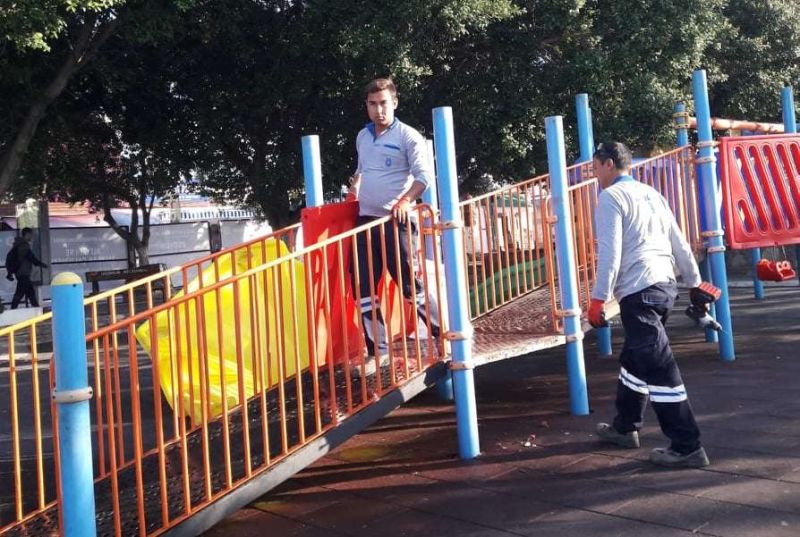 MAINTENANCE AND CLEANING OF CHILDREN'S PLAYGROUNDS