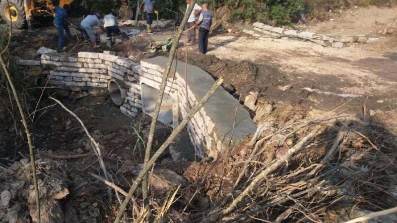 CULVERTS INSTALLED IN STREAM CROSSINGS IN ÇÖMLEKÇİ NEIGHBORHOOD
