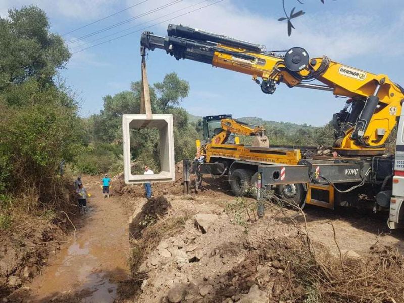 CULVERTS INSTALLED IN STREAM CROSSINGS IN ÇÖMLEKÇİ NEIGHBORHOOD