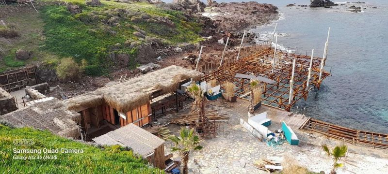 DEMOLITION OF AN ILLEGAL PIER IN GÖKÇEBEL NEIGHBORHOOD