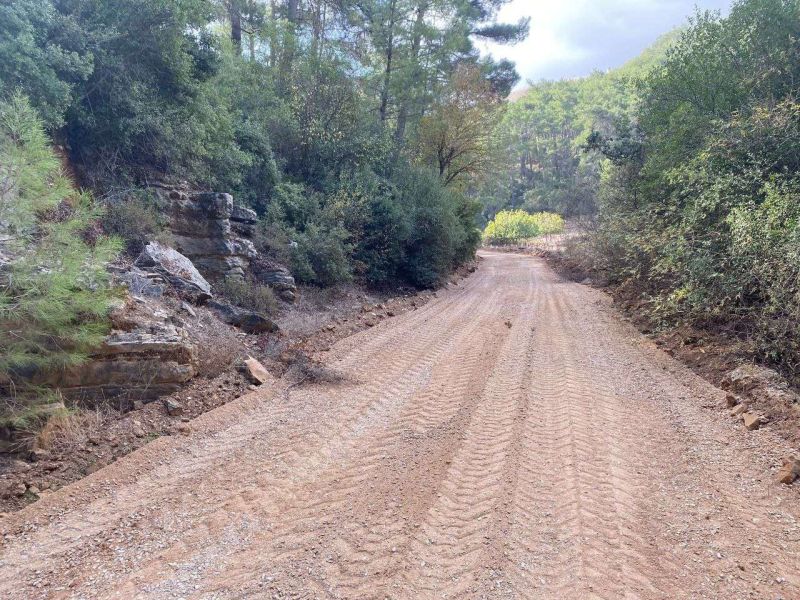 ÇAMLIK NEIGHBORHOOD, ERMENE AREA: STABILIZED ROAD WORK COMPLETED