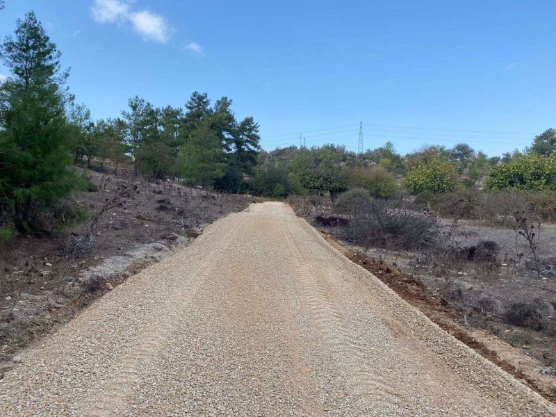 ÇAMLIK NEIGHBORHOOD, ERMENE AREA: STABILIZED ROAD WORK COMPLETED