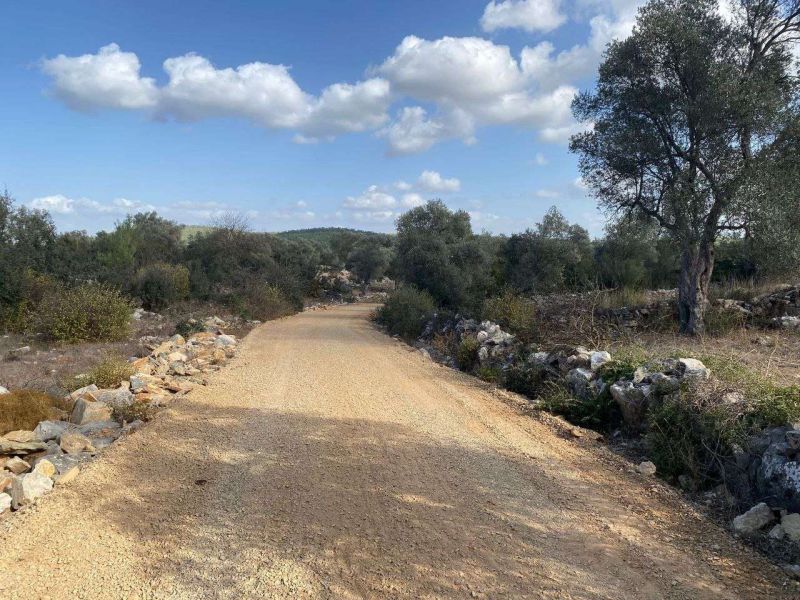 ÇAMLIK NEIGHBORHOOD, ERMENE AREA: STABILIZED ROAD WORK COMPLETED